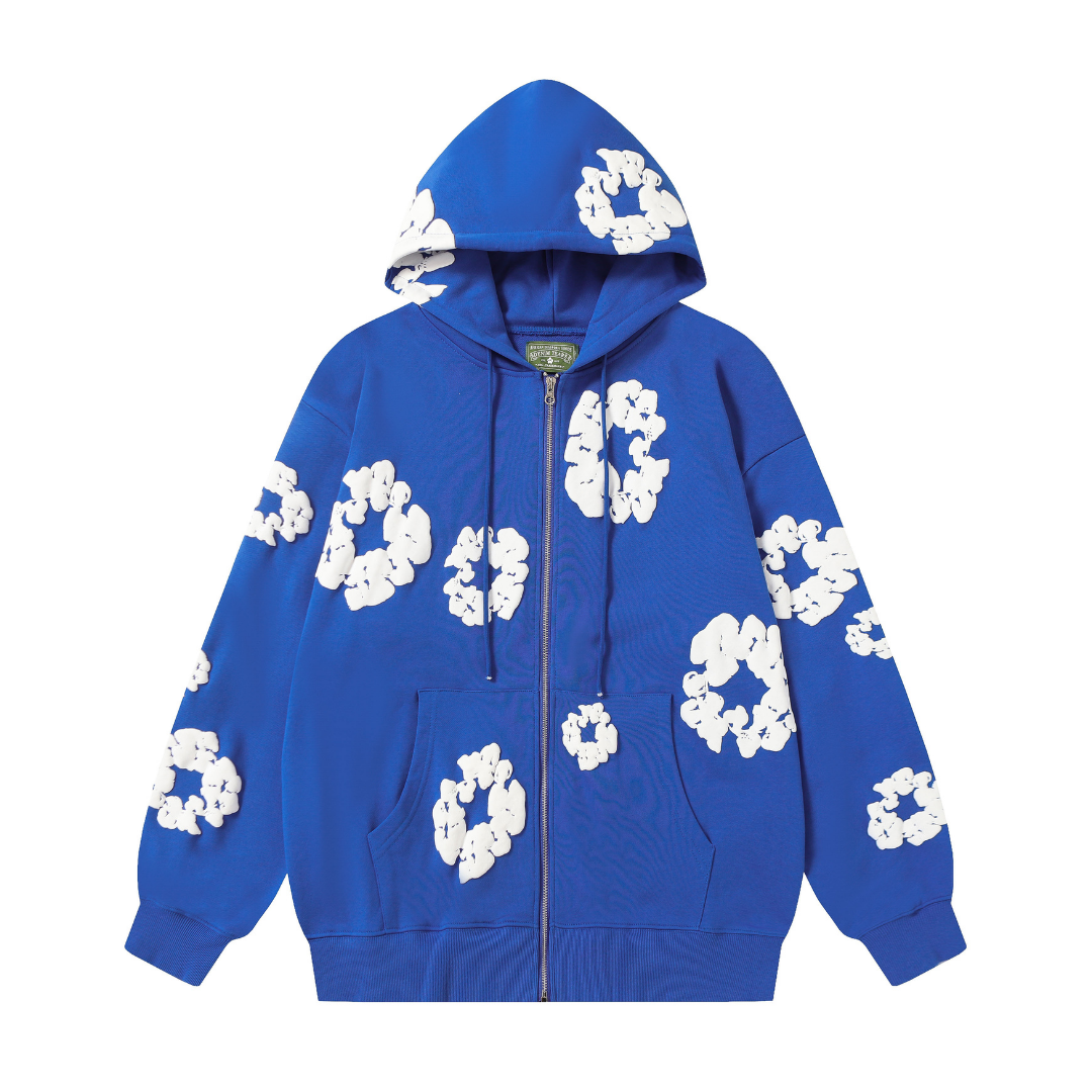 Denim Trs Zip Hoodie