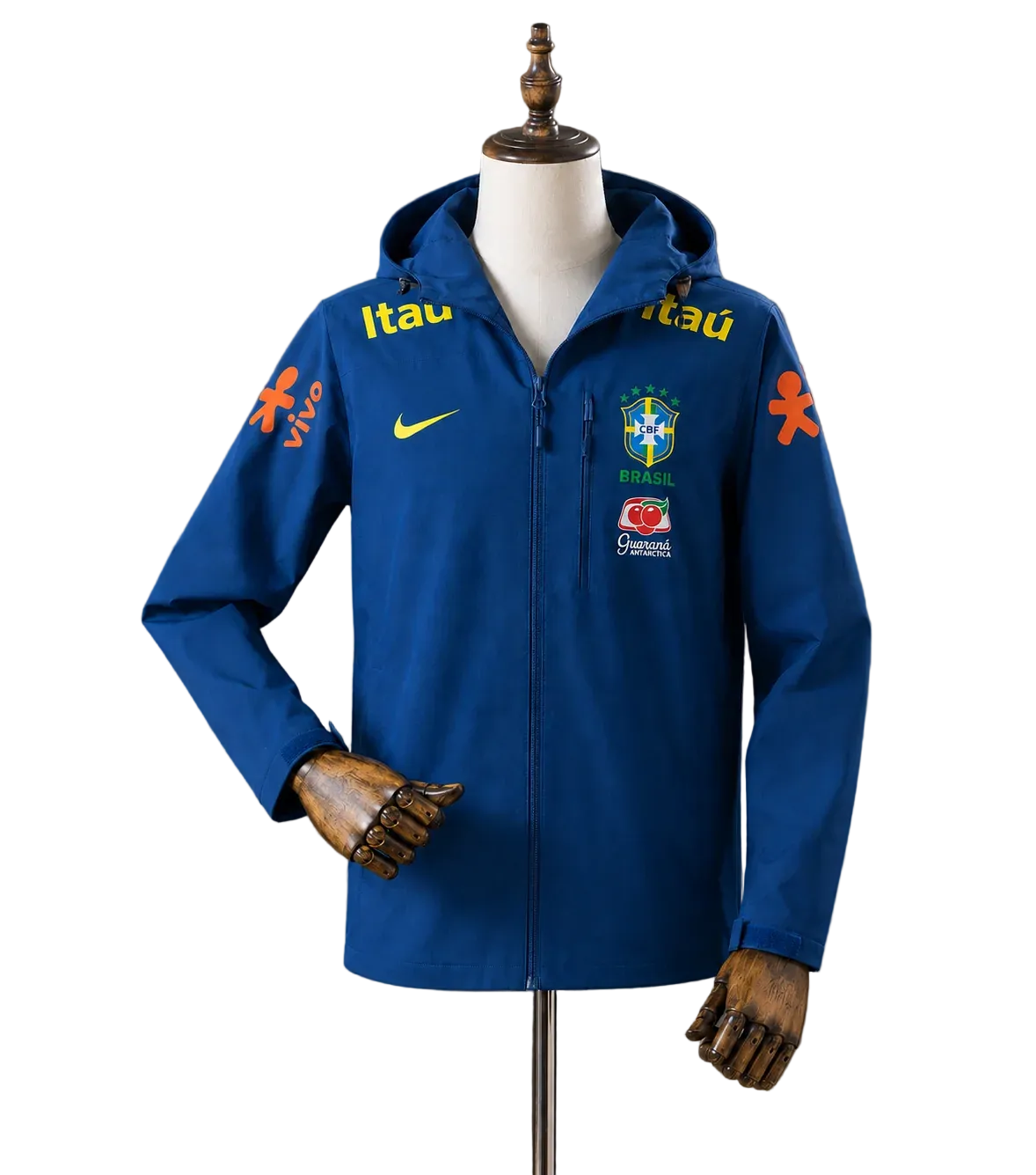 Veste coupe-vent réversible Brésil blue