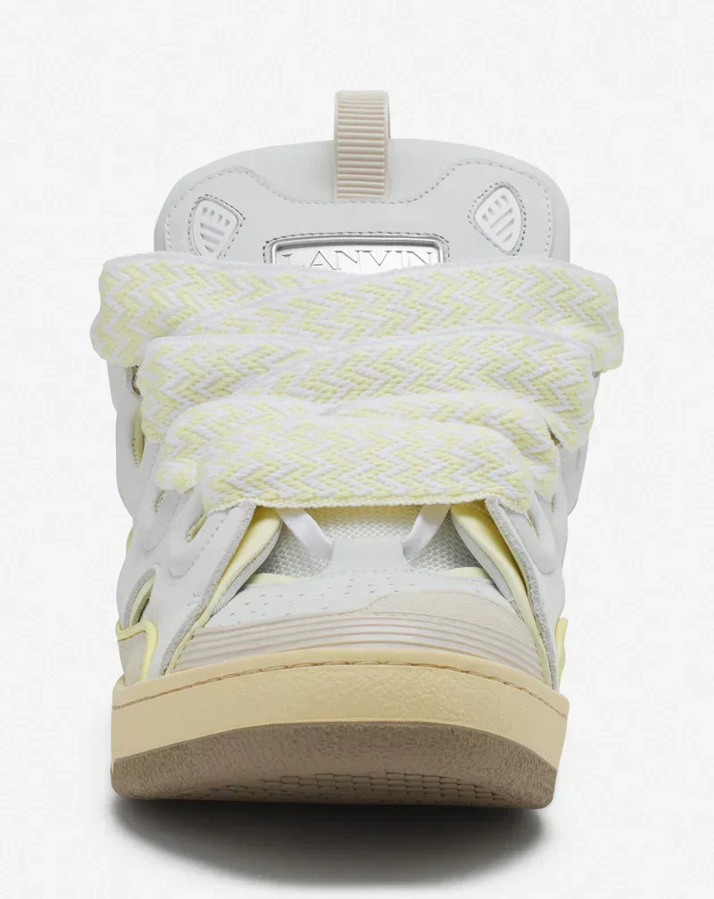 Lanvin Curb Blanc Et Jaune