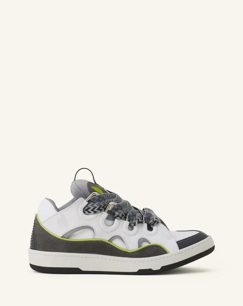 Lanvin Curb Gris Et Vert