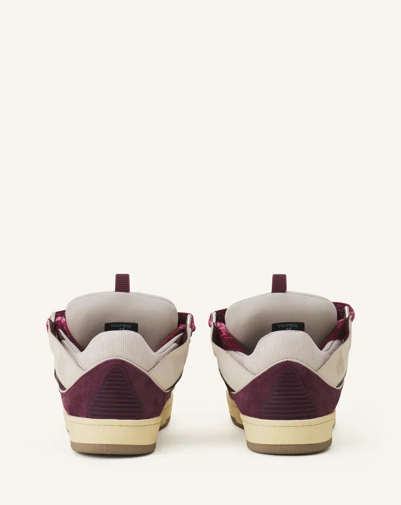 Lanvin Curb Beige Et Bordeaux