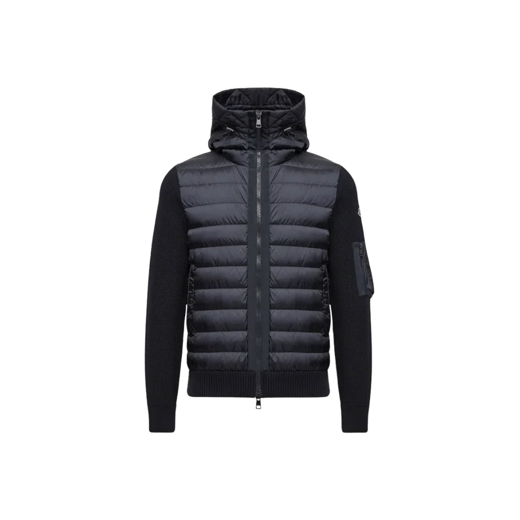 'MC' Cardigan mit Kapuze